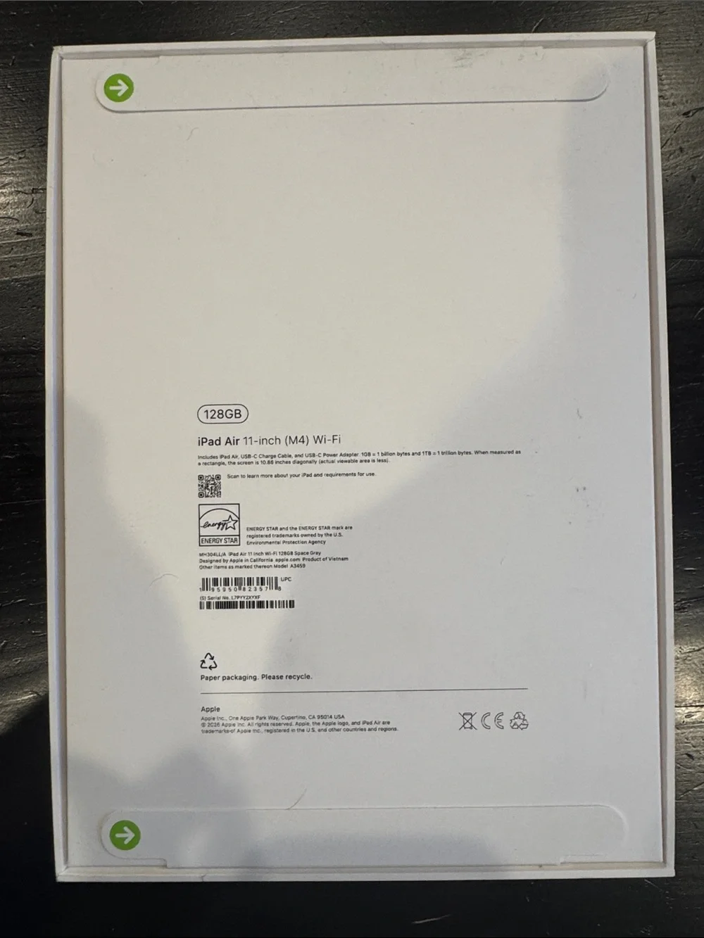 Apple iPad Air 11 inch M4 128GB space gray
